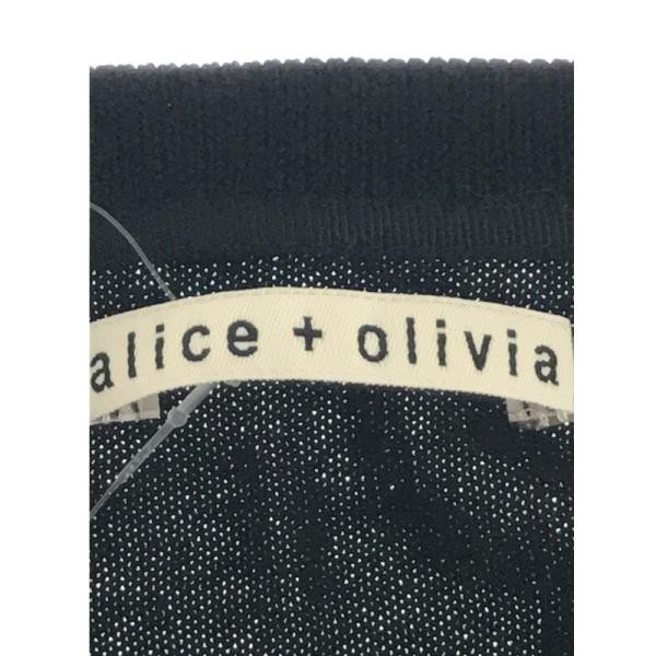 Alice+Olivia アリスアンドオリビア リップ刺繍ウールニット カーディガン ブラック サイズ:S レディース IT1W2AXJJZ7S_画像3