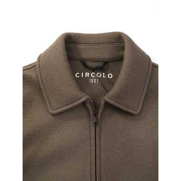 CIRCOLO 1901 チルコロ 22AW GIUBBINO ZIP LANA ウールジップアップブルゾン ブラウン サイズ:M メンズ ITLYJJZGFKLF_画像4