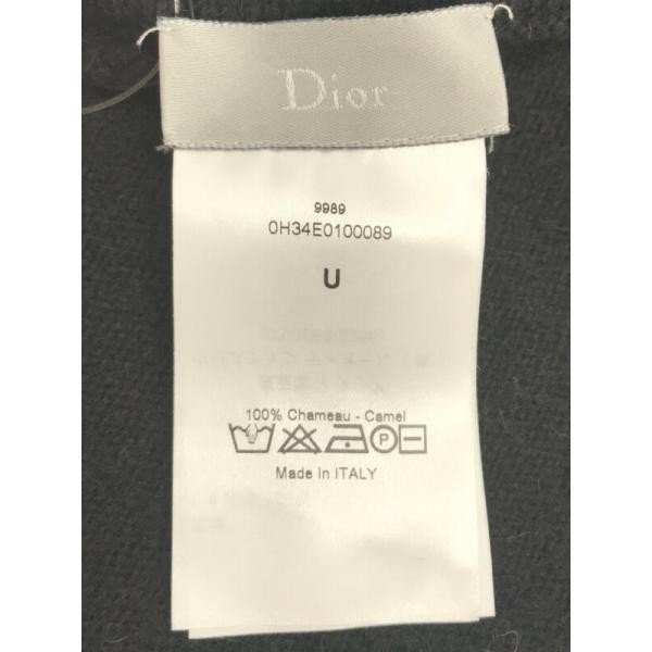 Dior HOMME ディオールオム 10AW キャメルロングマフラー ブラック サイズ:F メンズ ITYIUHA9FDIM_画像3