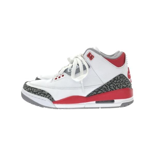 NIKE ナイキ DN3707-160 Air Jordan 3 Retro OG Fire Red スニーカー ホワイト サイズ:23.5cm レディース IT6EG3VC1Z6O_画像2