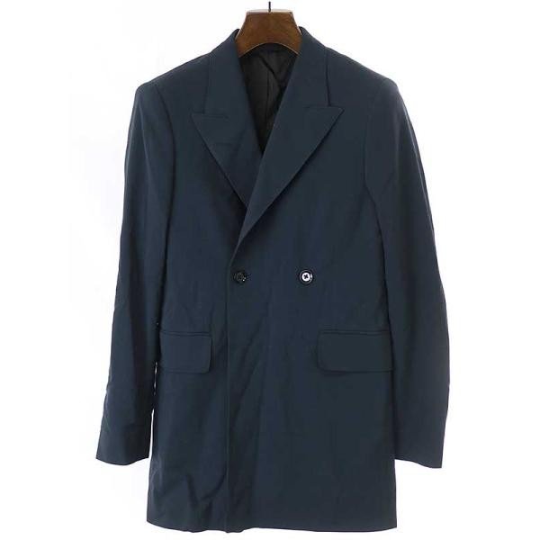 LEMAIRE ルメール 21AW Double Breasted Jacket ダブルテーラードジャケット ネイビー サイズ:34 レディース ITTQP4A30ISM
