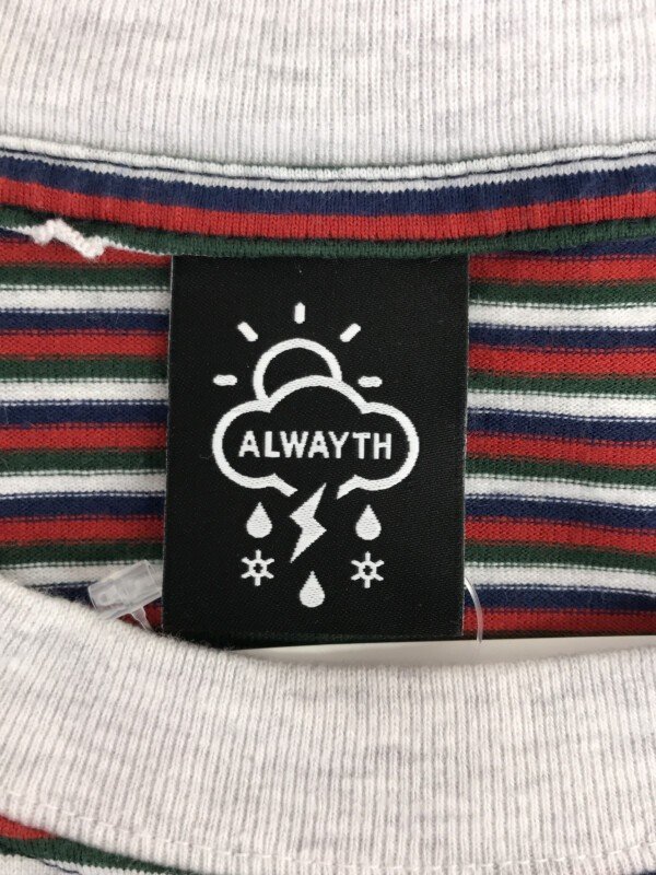 Alwayth オルウェイス Border Pocket Tee ボーダーポケットTシャツ マルチカラー L ITRQZ0BLXON6_画像3