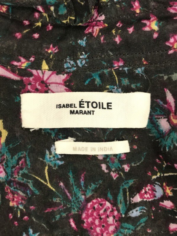 ISABEL MARANT ETOILE イザベルマラン エトワール 21AW MAELYS DRESS フローラルプリント ドレスワンピース ミックス 36 ITMFPHCNIFUEの画像3