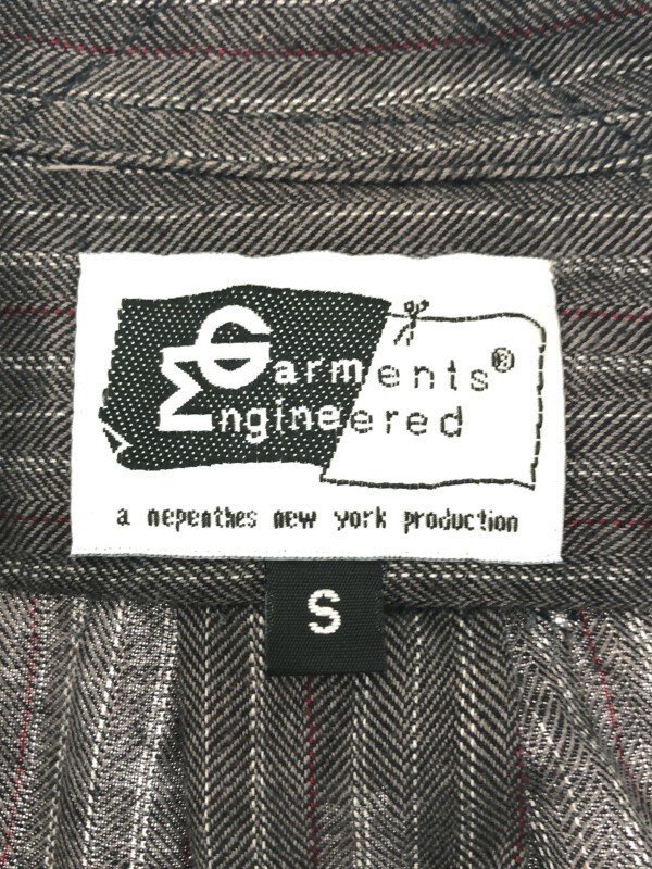 Engineered Garments エンジニアドガーメンツ コットンストライプシャツ グレー S ITUVIFYIQ400_画像3