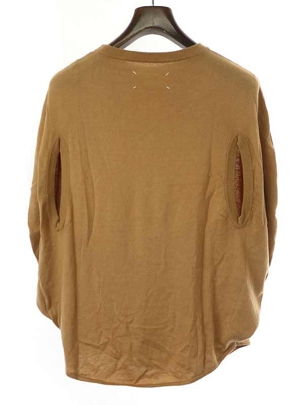 Maison Martin Margiela メゾン マルタン マルジェラ 2009SS Circle Knit コットンシルクサークルニットトップス ベージュ M IT36NJCRK26C_画像2