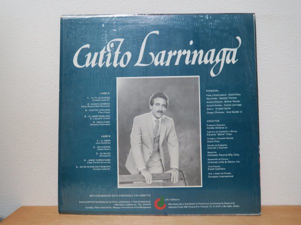 LP★CUTITO LARRINAGA / S.T. (MELLOW LATIN ラテン/パナマ盤)の画像2