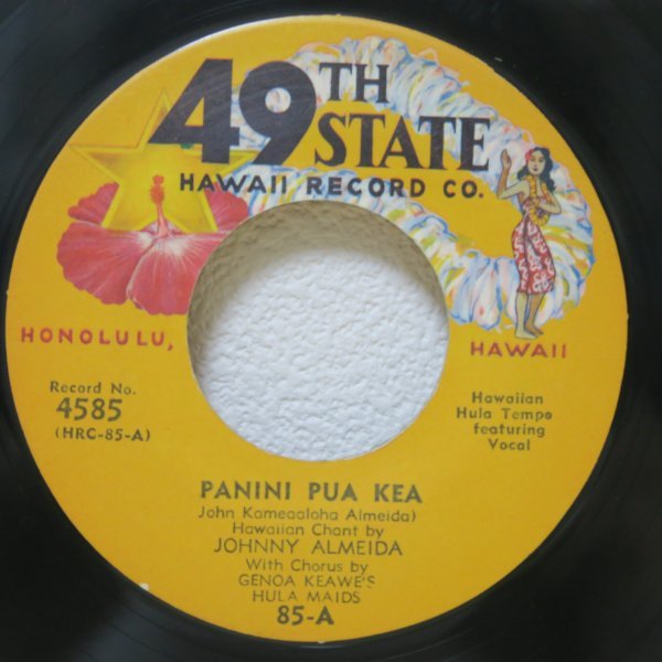 7★Johnny Almeida / Bob Hoopii And His Novelty Boys Panini Pua Kea / Ua Li-Ke No A Li-Ke = My Heart's Choice (Hawaii/ハワイ)_画像1