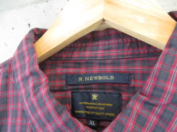 4211m14◆良品です◆ポールスミス◆R.NEWBOLD アールニューボールド ボタンダウン 長袖チェックシャツ XL/ジャケット/コート/トラッド_画像8