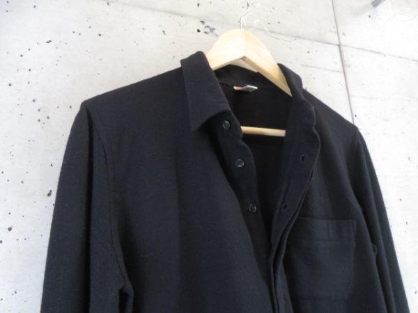 5211m19◆良品◆フランス製◆CHRISTOHE LEMAIRE クリストファールメール 長袖ウールニットシャツ 2/セーター/ジャケット/コート/ポロシャツ_画像3