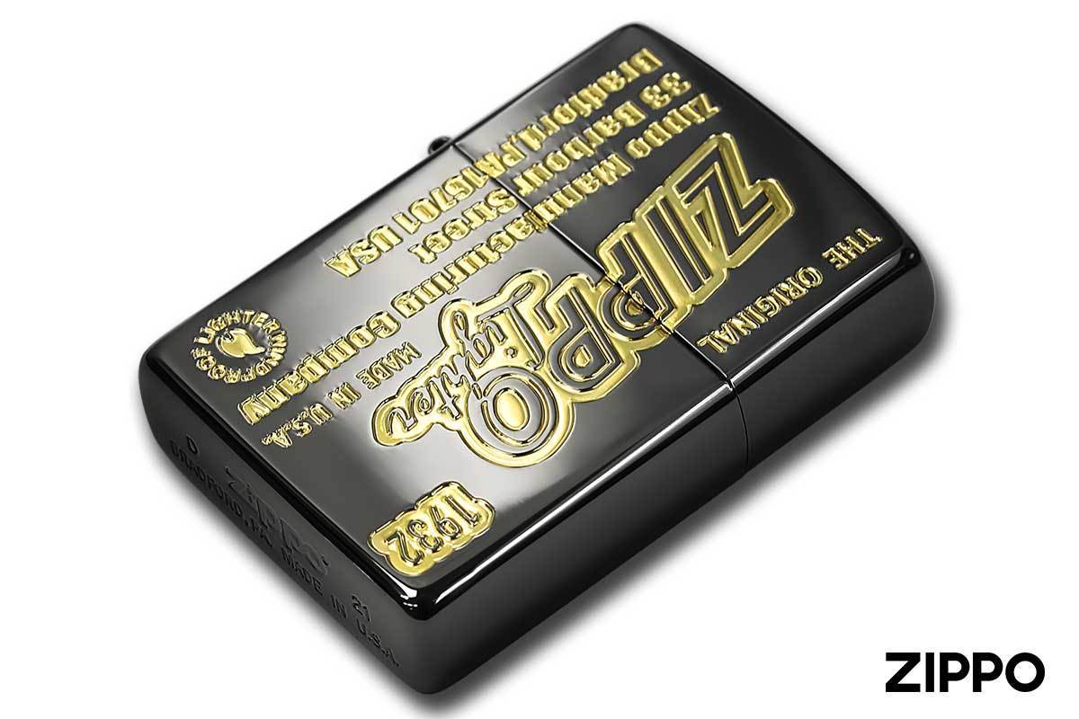 Zippo ジッポライター Antique old Logo アンティーク オールド ロゴ 2BKG-ZLOGOSIDE メール便可_画像3