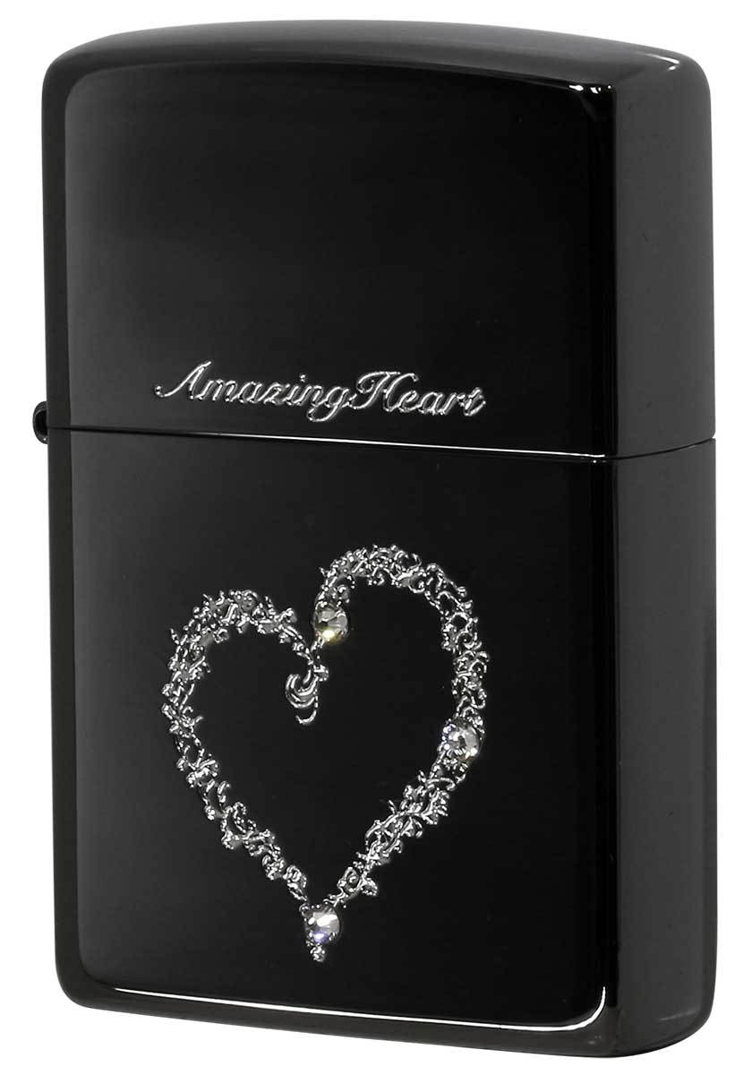 Zippo ジッポライター Amazing Heart&Cross アメージングハート BK メール便可