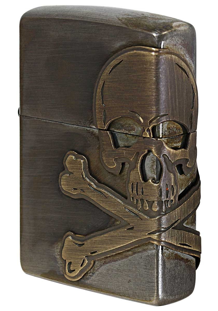 Zippo ジッポライター Antique Skull アンティークスカル 2AB-SKULL-
