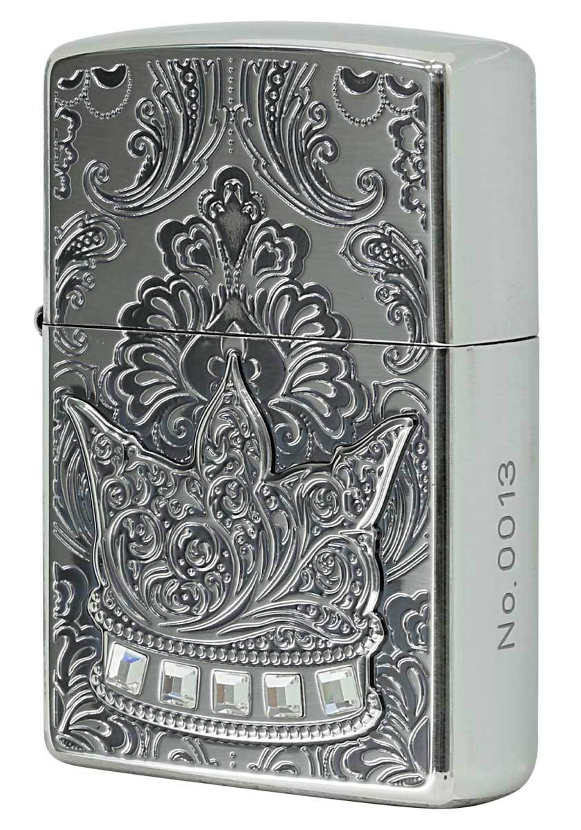 Zippo ジッポライター The Crown Silver Oxidized クラウン シルバー B_画像1