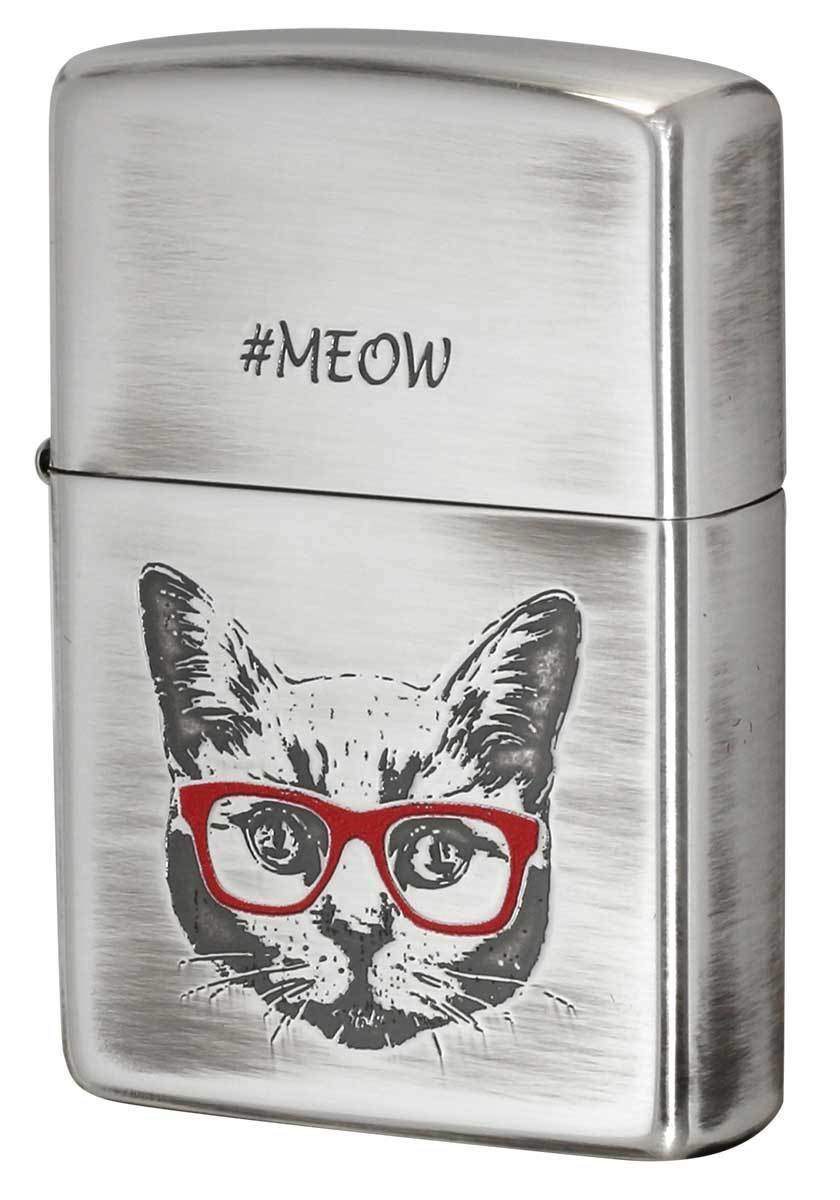Zippo ジッポライター Meow of a cat 猫の鳴き声 CAT-KC メール便可