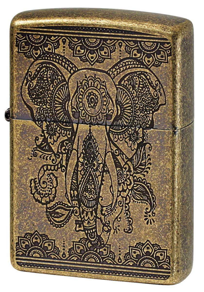 Zippo ジッポライター INDIAN ELEPHANT インディアン エレファント A BS 1201S799 メール便可