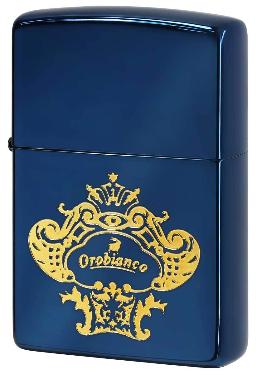 Zippo ジッポライター Orobianco Logo オロビアンコ ロゴデザイン ブルー ORZ-003 BL