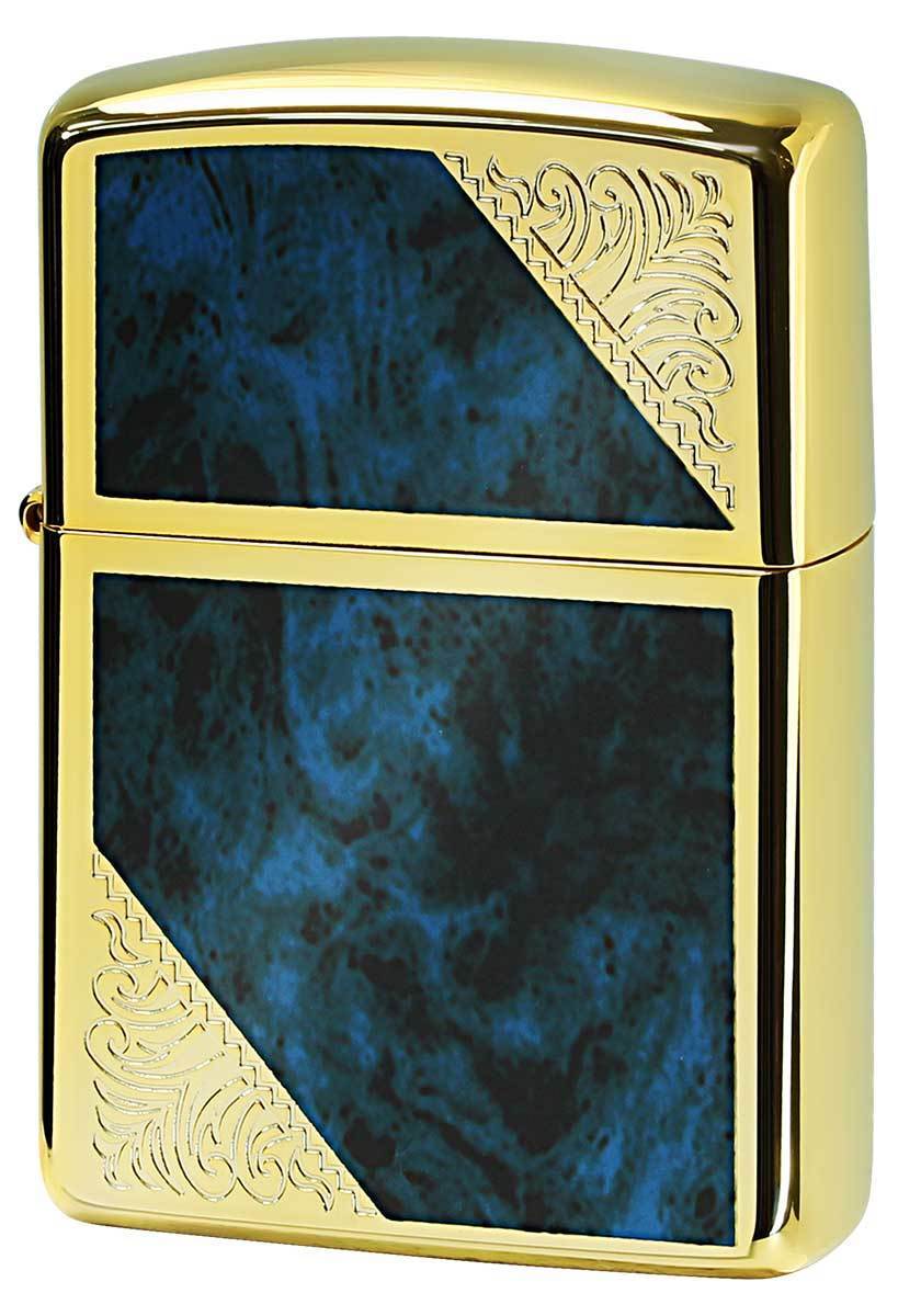 Zippo ジッポライター ARMOUR VENETIAN アーマー ベネチアン ブルーマーブル 162GW-BLM_画像1