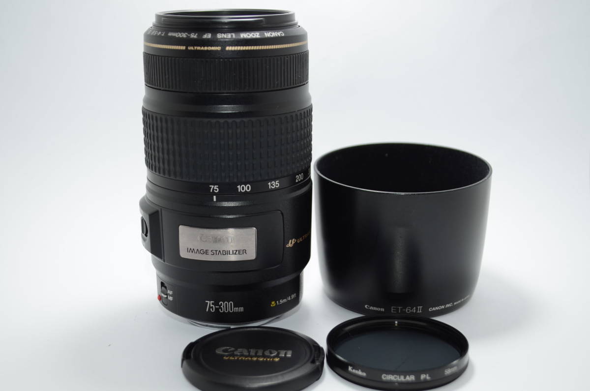 登場! 【外観特上級】Canon キヤノン EF 75-300mm F4-5.6 IS #t9238