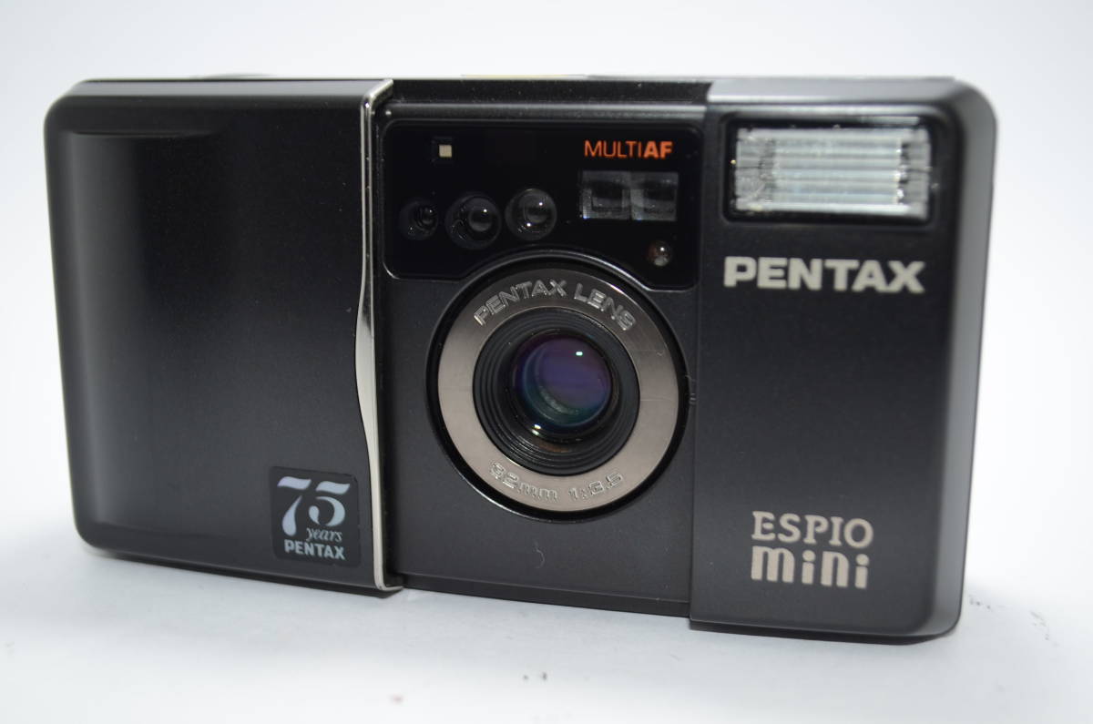 【外観並級】PENTAX ペンタックス ESPIO mini 75周年モデル ブラック フィルムカメラ　#t9031