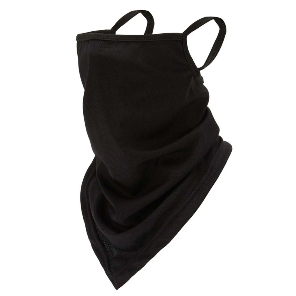  plain black year neck hook face mask sunscreen scarf outdoor cycling sport protection against cold dustproof . manner 