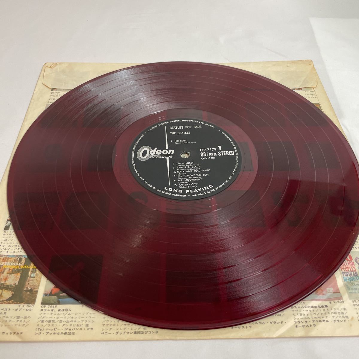 THE BEATLES for SALE 赤盤レコード　ビートルズ _画像8