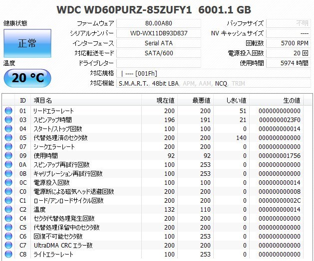 ☆DIGA6TB増量,換装用HDD DMR-BZT710 BZT810 BZT720 BZT820 BWT620 BWT520 BWT630 BWT530 BZT600 BWT500 BWT510 BRT300 BRT210 BRT230_画像2