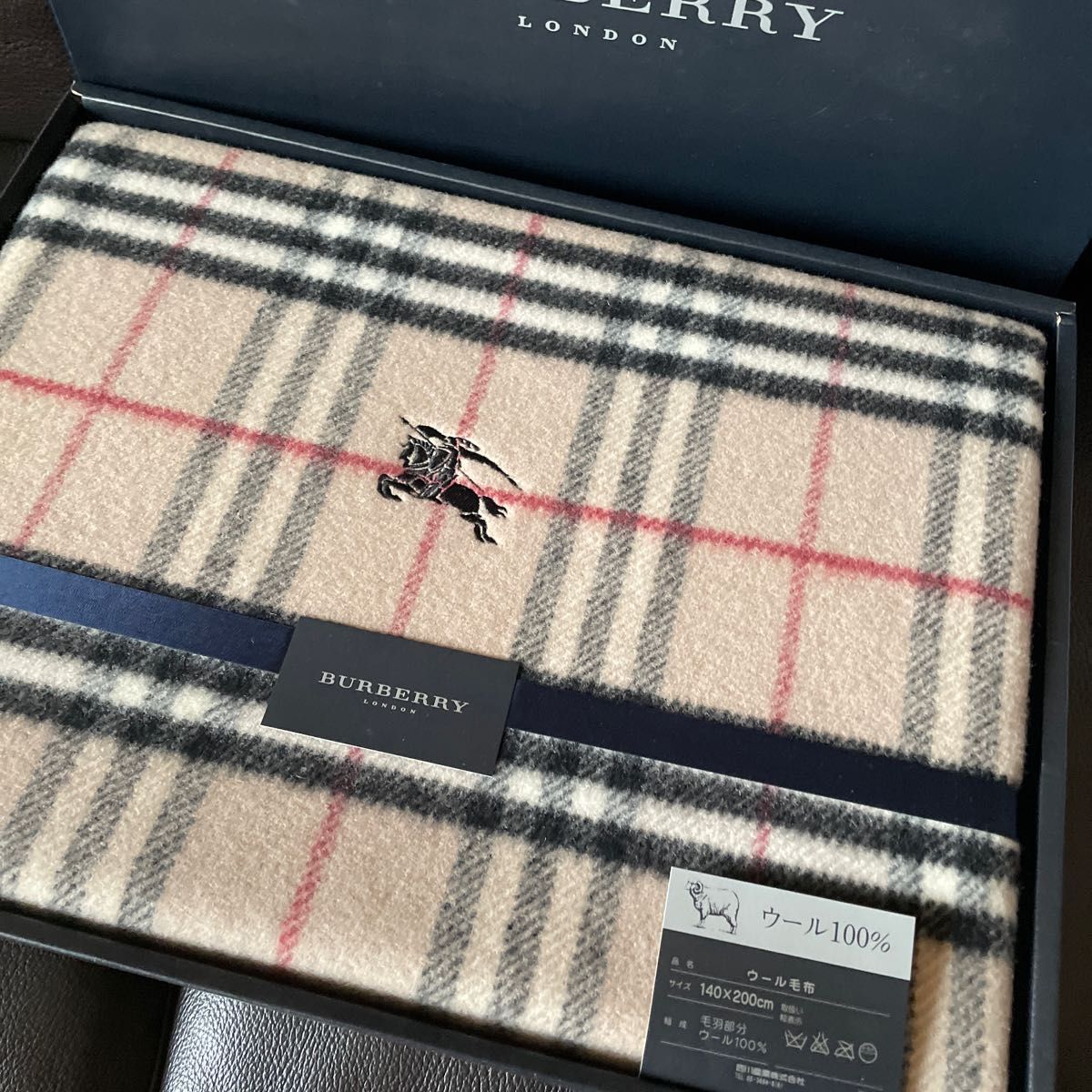 BURBERRY ウール毛布 西川産業 チェック柄 Yahoo!フリマ（旧）-