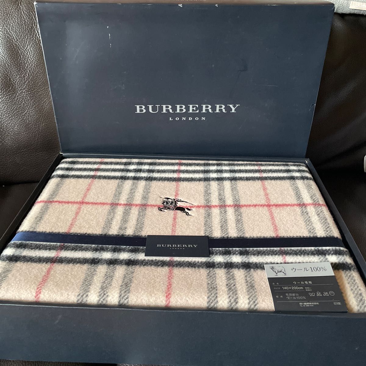 BURBERRY ウール毛布 西川産業 チェック柄 Yahoo!フリマ（旧）-