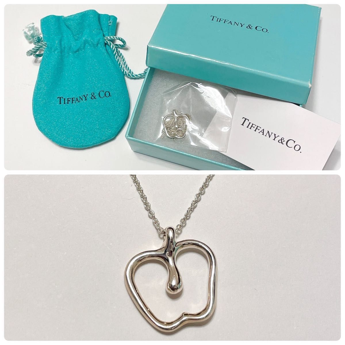 ティファニー Tiffany&co ネックレス アップル 林檎 ペンダント レア