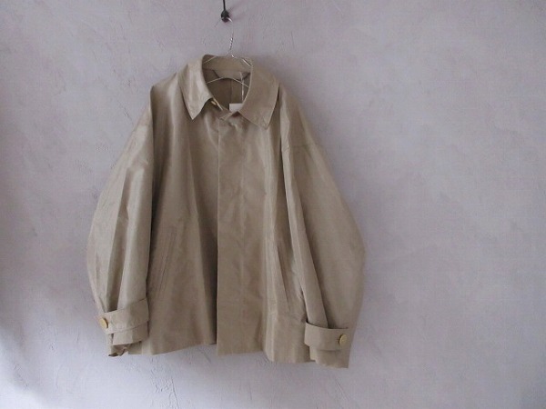 blanc ym Oversized Silk Shantung Short Coatの画像2