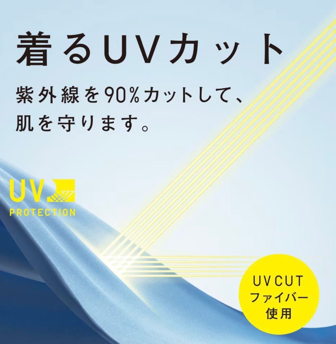 ユニクロUNIQLO UVカットスリットロングカーディガン63BLUE Sサイズ 着るUVカット　未使用