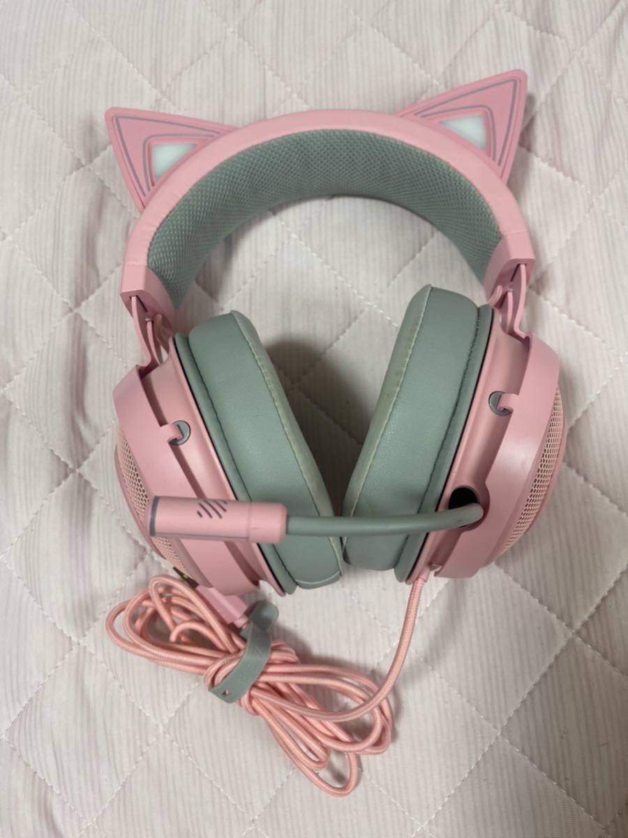 品質は非常に良い Quartz Kitty Kraken Razer Pink ノイズキャンセ