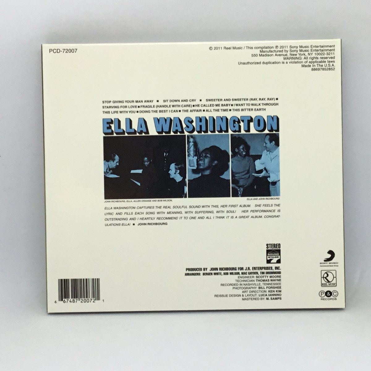Ella Washington / エラ・ワシントン (CD) PCD-72007_画像2