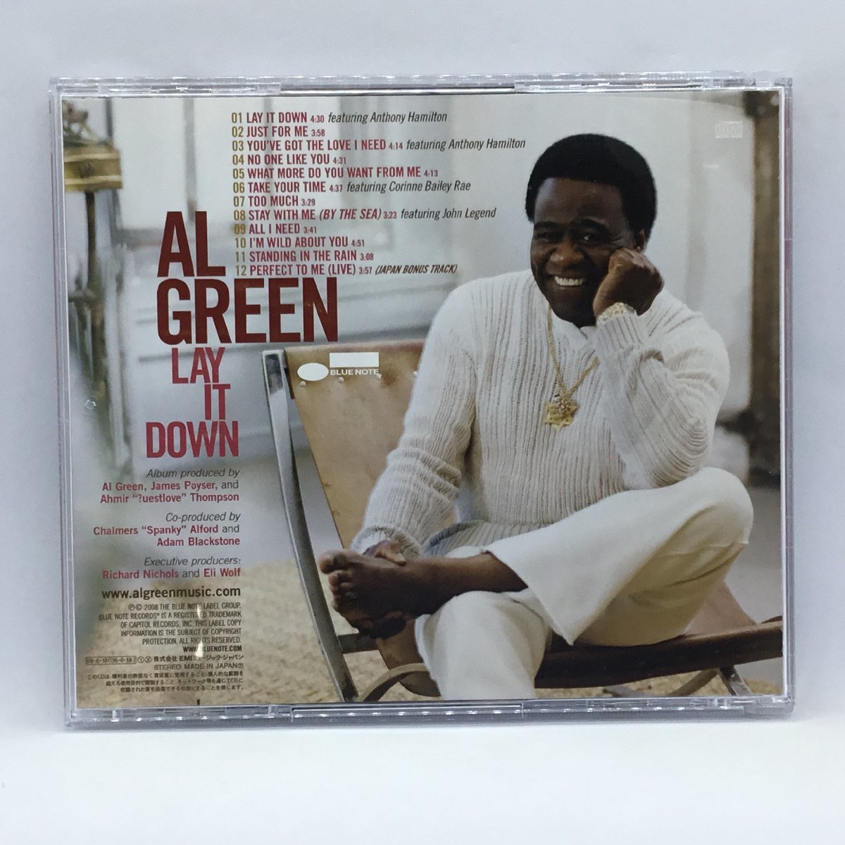 アル・グリーン / レイ・イット・ダウン～愛の詩 (CD) TOCP-70510 AL GREEN / LAY IT DOWNの画像2
