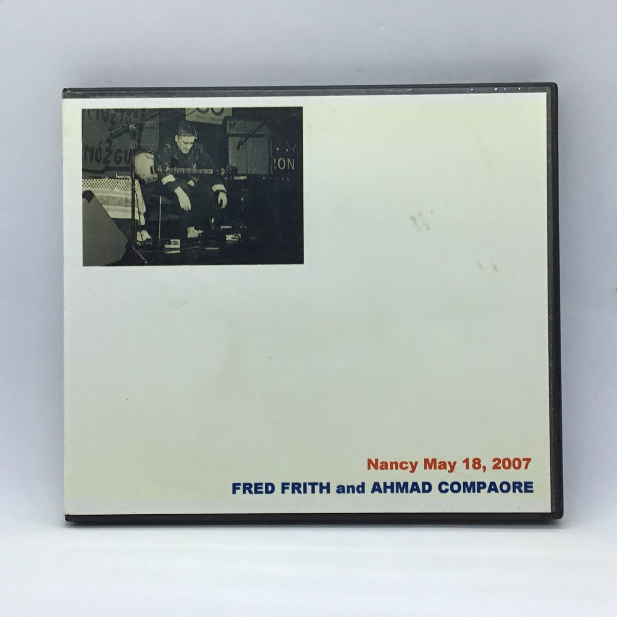 CD-R ◇ FRED FRITH and AHMAD COMPAORE Nancy May 18, 2007 (CD-R) BLUE 035　フレッド・フリス_画像1