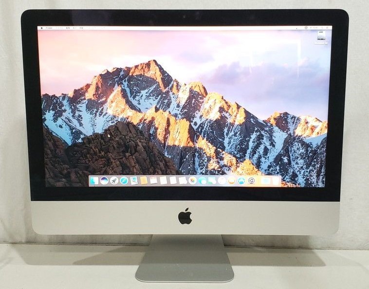 [中古] Apple iMac A1418(Late2015) Core i5 2.80GHz 16GB HDD1TB IrisPro6200 21.5inch Apple製USBキーボード付 macOS Sierra 10.12.6 (3)_画像1