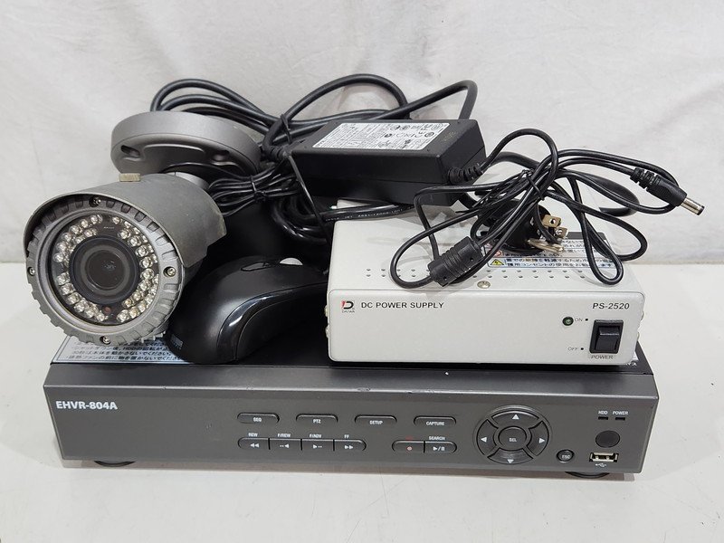 [ present condition goods ]ke-bi device DVR 2TB EHVR-804A + camera LC-A520A other the first period ./ format ending (1)