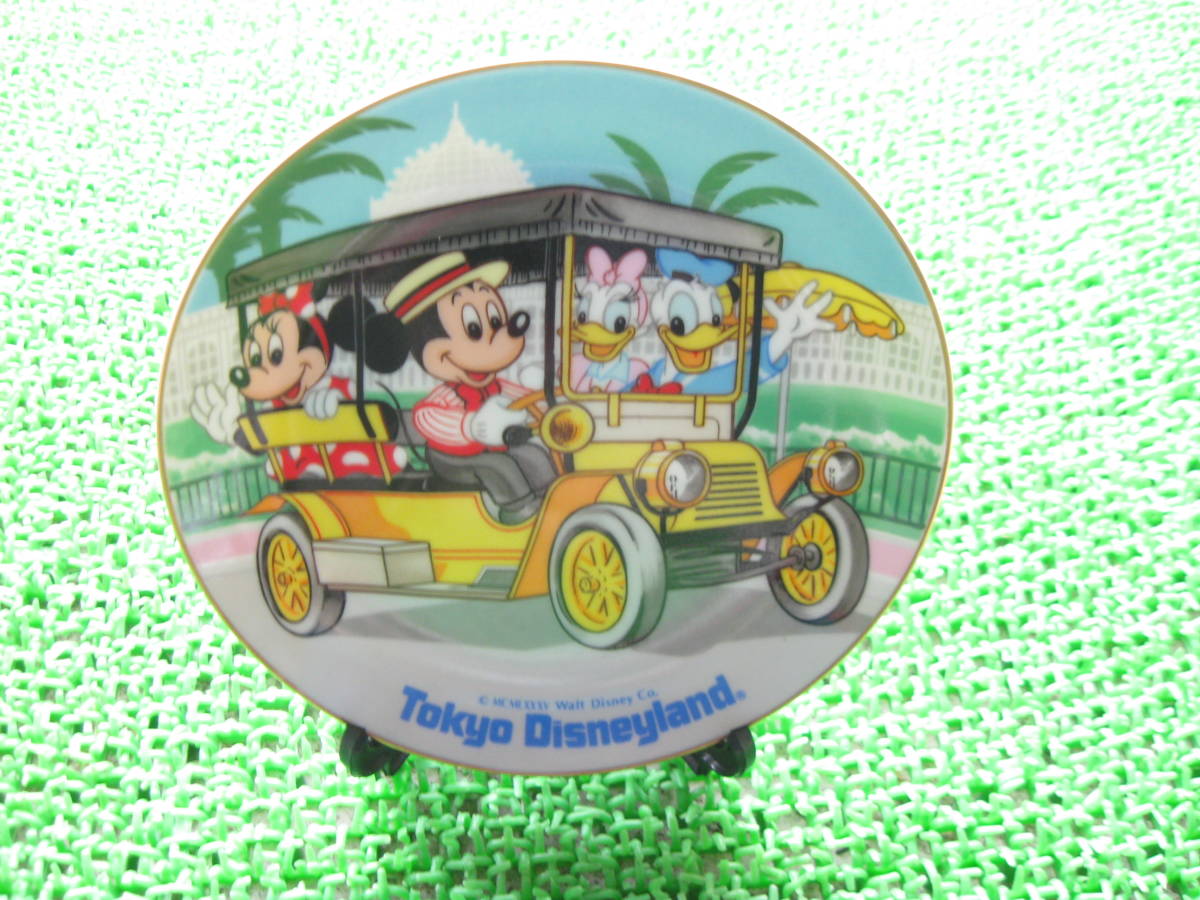 ミッキーマウス  ミニーマウス 懐かしの東京ディズニーランド  TDL  デコレーション用  飾り皿  絵皿  陶器  プレートの画像1