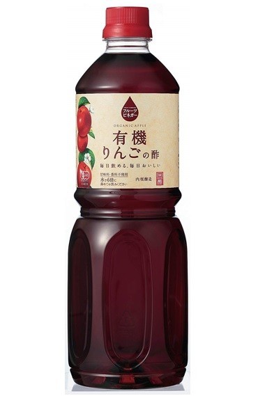 有機りんごの酢 1L×12本 内堀醸造 フルーツビネガー 1000ml 有機りんご酢 果実酢 有機JAS認定 飲用酢 希釈タイプ_画像1