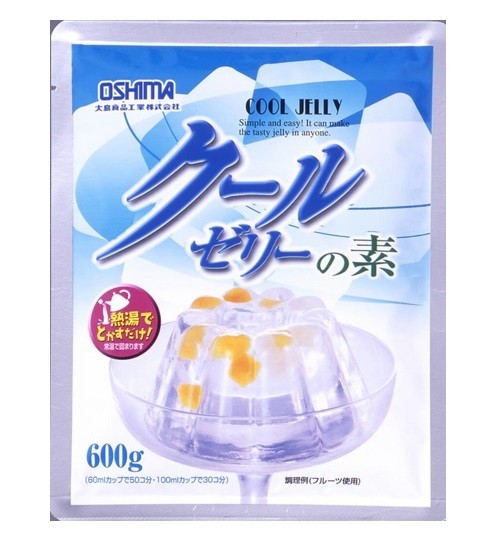 クールゼリーの素 600g 大島食品工業 （メール便）粉末 製菓材料 業務用 国産 国内産 無色透明 徳用 ゼリー材料 洋菓子材料_画像1