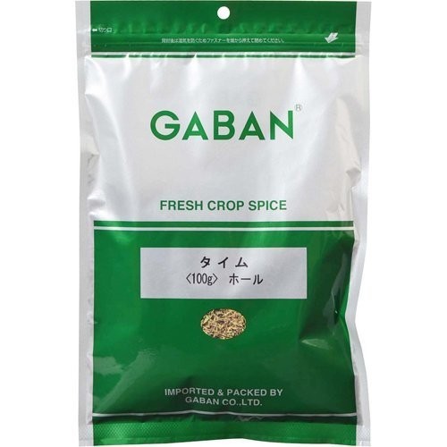 タイム ホール 100g GABAN スパイス ハーブ 香辛料 業務用 たちじゃこう草 ギャバン 調味料 乾燥 高品質_画像1