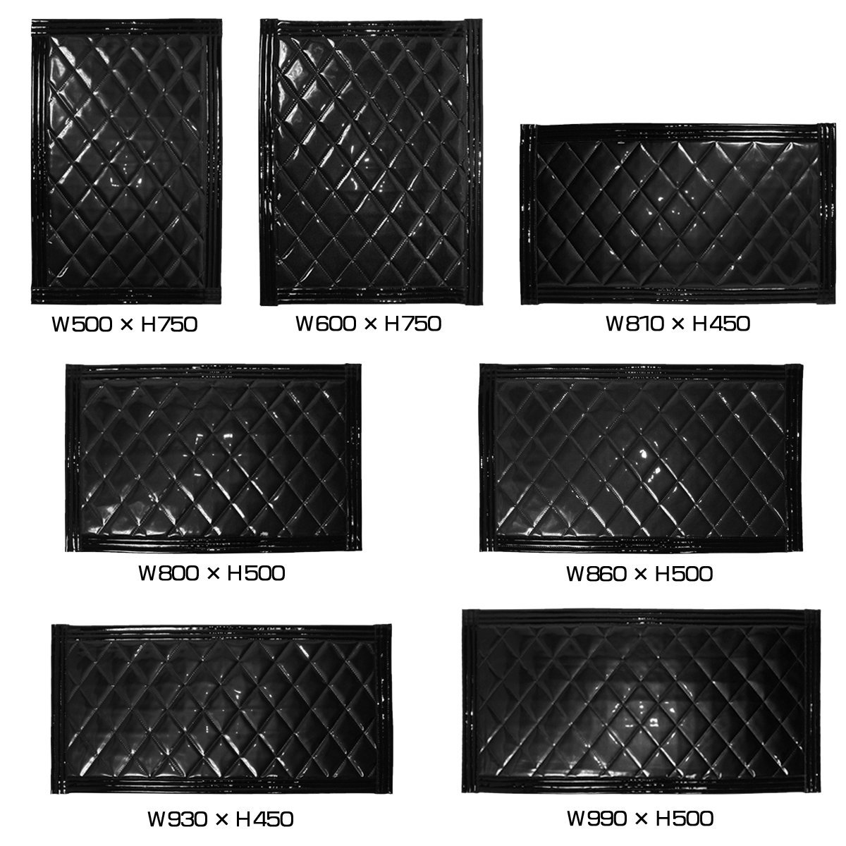 【2枚セット】 トラック 泥除け マット マッドフラップ 600mm×600mm 60cm×60cm ブラック×ブラック 黒縁 黒フチ 泥よけ マッドガード_画像6