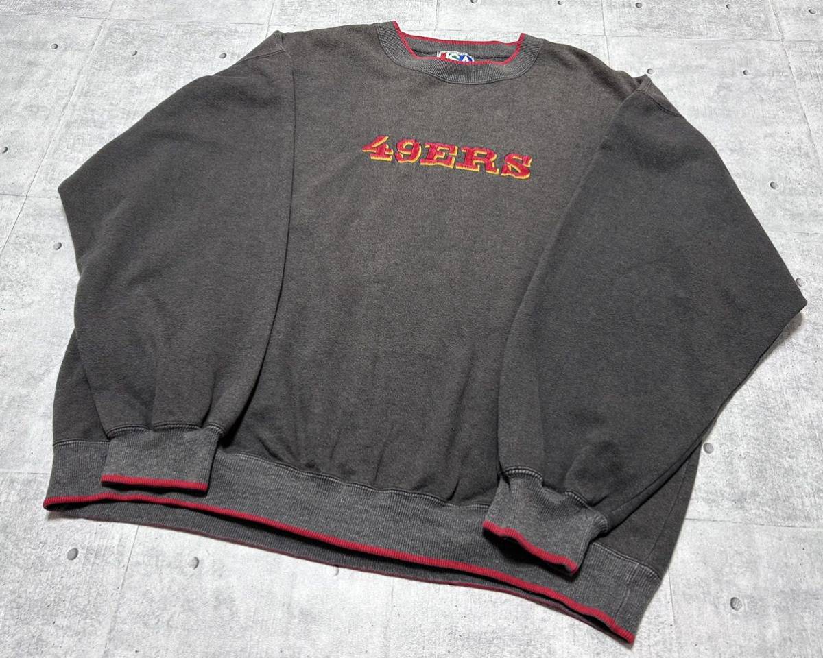 90s サンフランシスコ・フォーティナイナーズ スウェット トレーナー　　49ers シグナルアスレチック ボディ SIGNAL ATHLETIC 玉8432_画像5