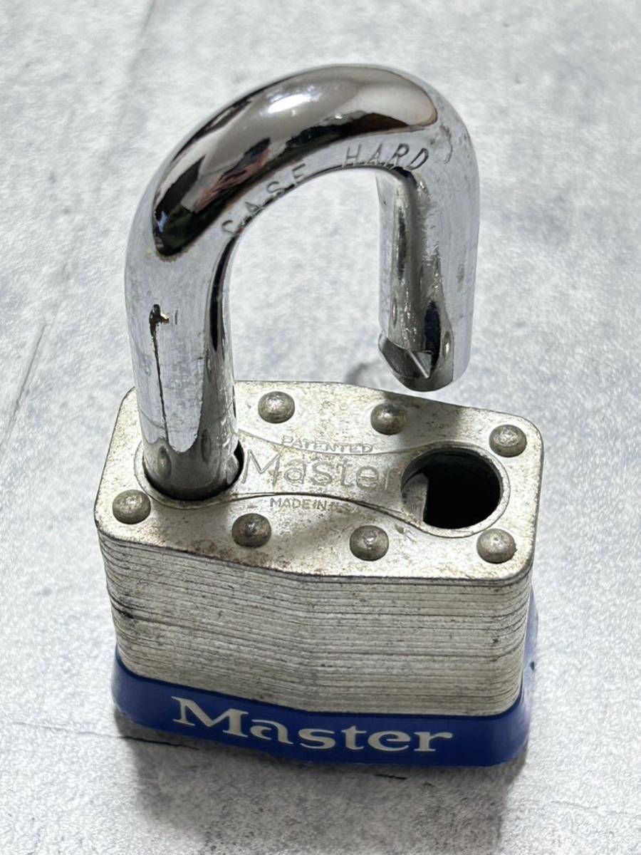 USA製 マスターロック 南京錠 鍵2本 ラミネートスチール パドロック　　アメリカ製 MADE IN USA Master Lock 玉8380_画像6