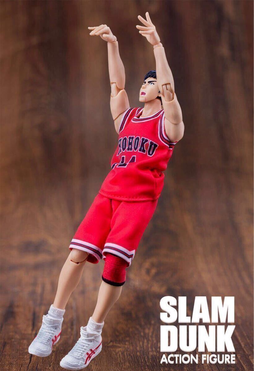 【即納】スラムダンク 1/10 可動フィギュア 三井寿 湘北高校 赤ユニフォーム14号SLAMDUNK ACTION FIGURE非s.h.figuarts figma コレクション_画像6