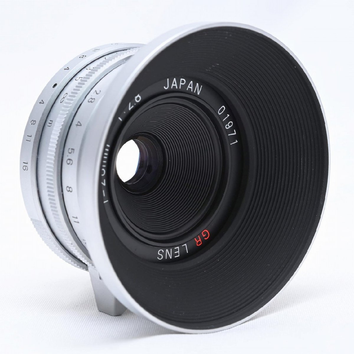 おすすめ 新品級｜ RICOH Lマウント Leica シルバー F2.8 28mm LENS GR
