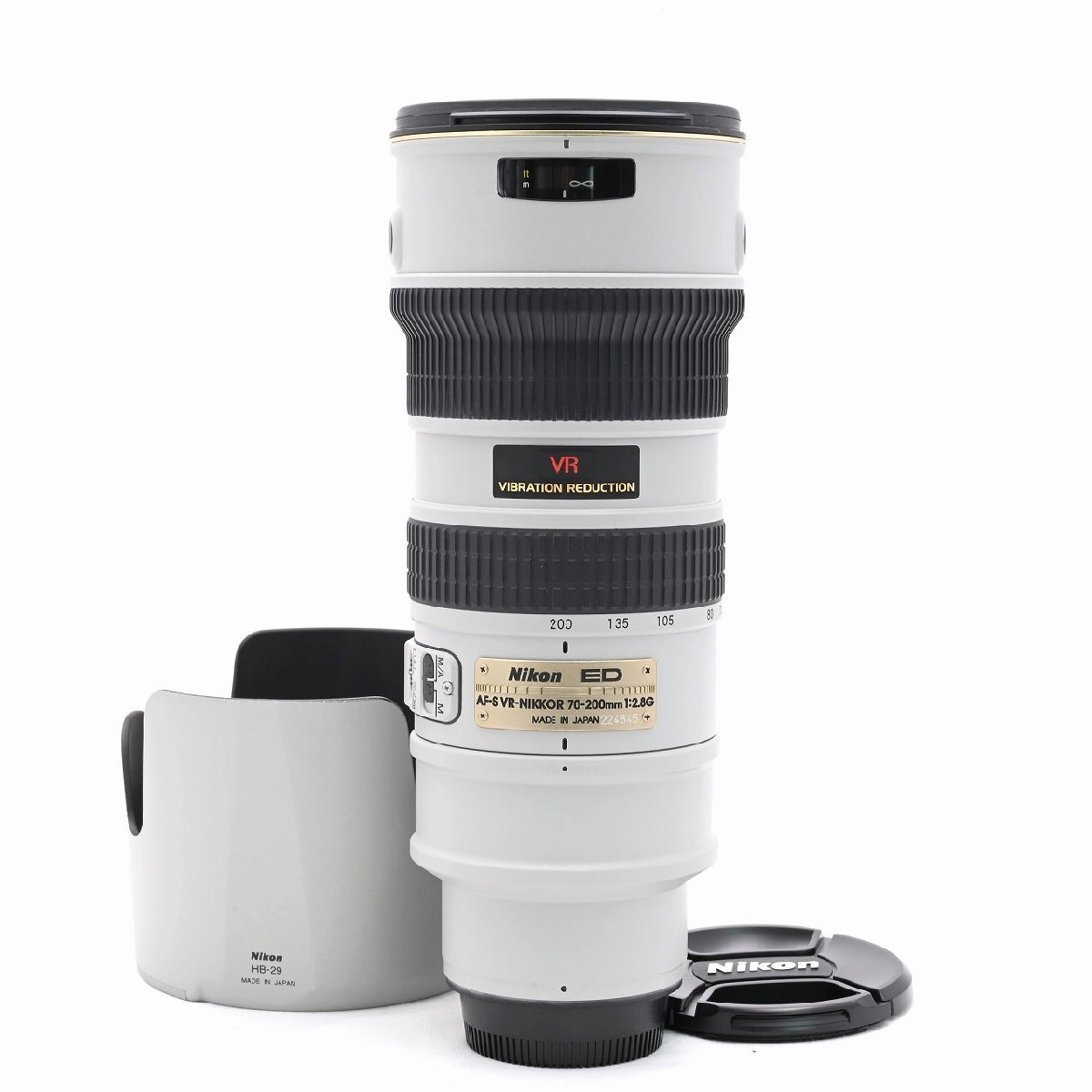 極上品｜ Nikon AF-S VR ED 70-200mm F2.8G IF ライトグレー_画像1
