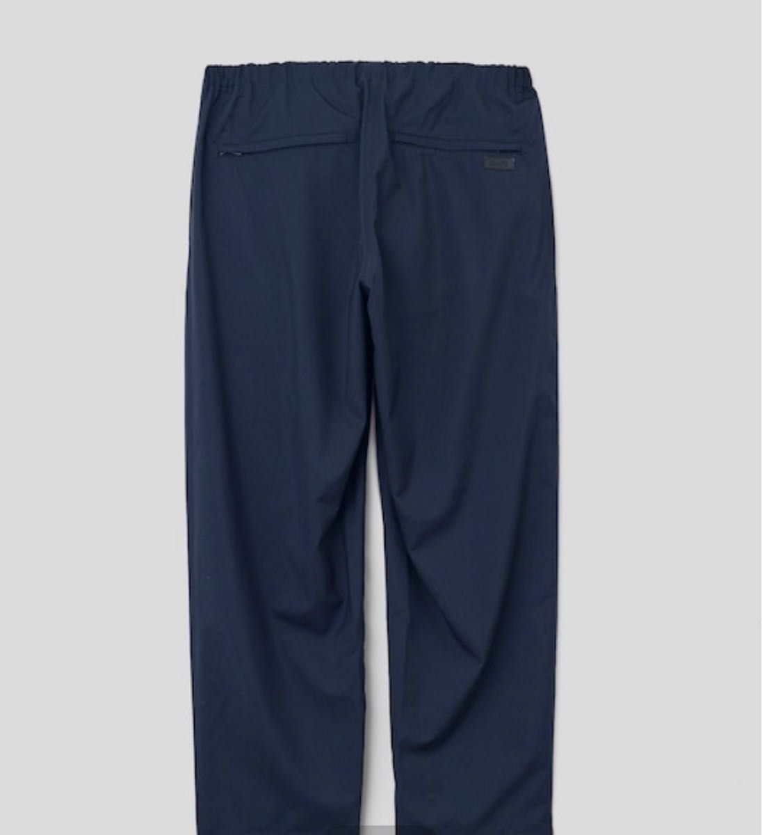 WOOL BLEND RIP STOP EASY PANTS NAVY Lサイズ