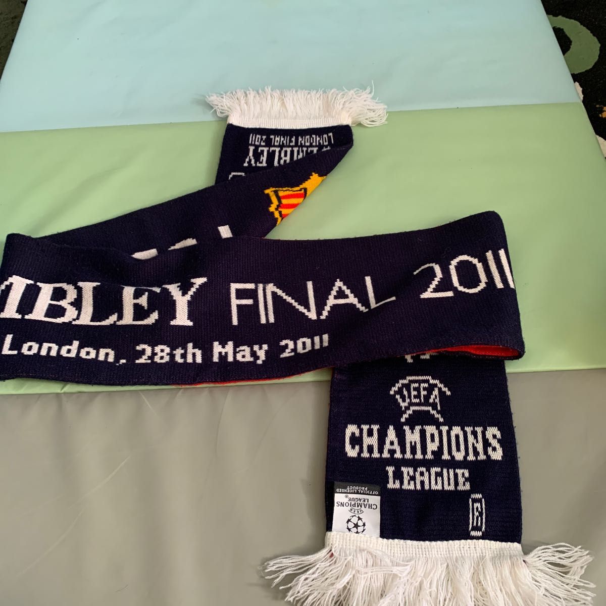 WEMBLEY FINAL 2011 バルセロナvs マンチェスター マフラー WEMBLEY FINAL 2011 バルセロナvs マンチェスター マフラー