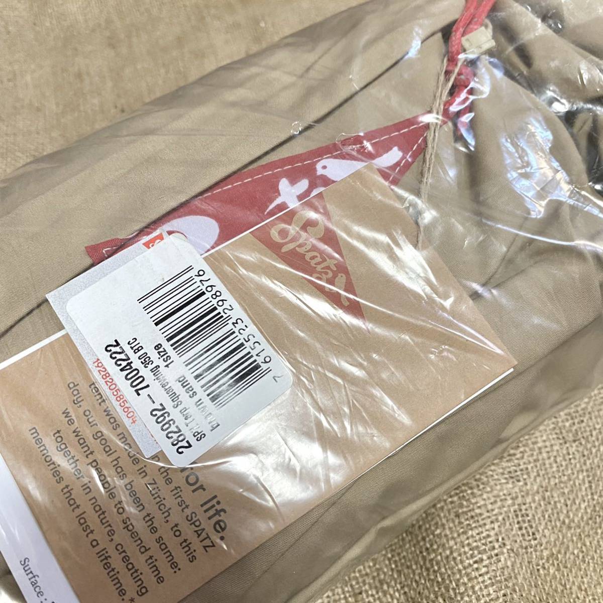 未使用☆SPATZ スクエアウイング350 BTC タープ スパッツ 難燃 未使用☆SPATZ スクエアウイング350 BTC タープ スパッツ 難燃
